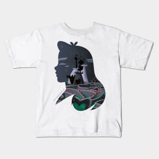 Cloudy Maze Castle Kids T-Shirt